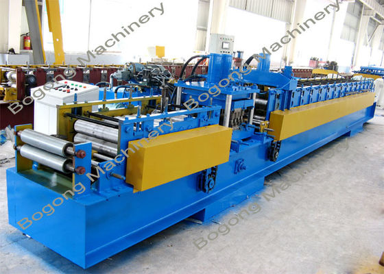Pre - Punching C Purlin Roll Forming Machine With Cr12 Steel Blade Heavy Duty